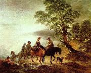 GAINSBOROUGH, Thomas Ritt zum Markt oil on canvas